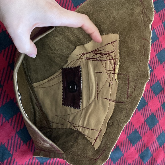 One of a kind, awesome, leather clutch - Picture 5 of 11